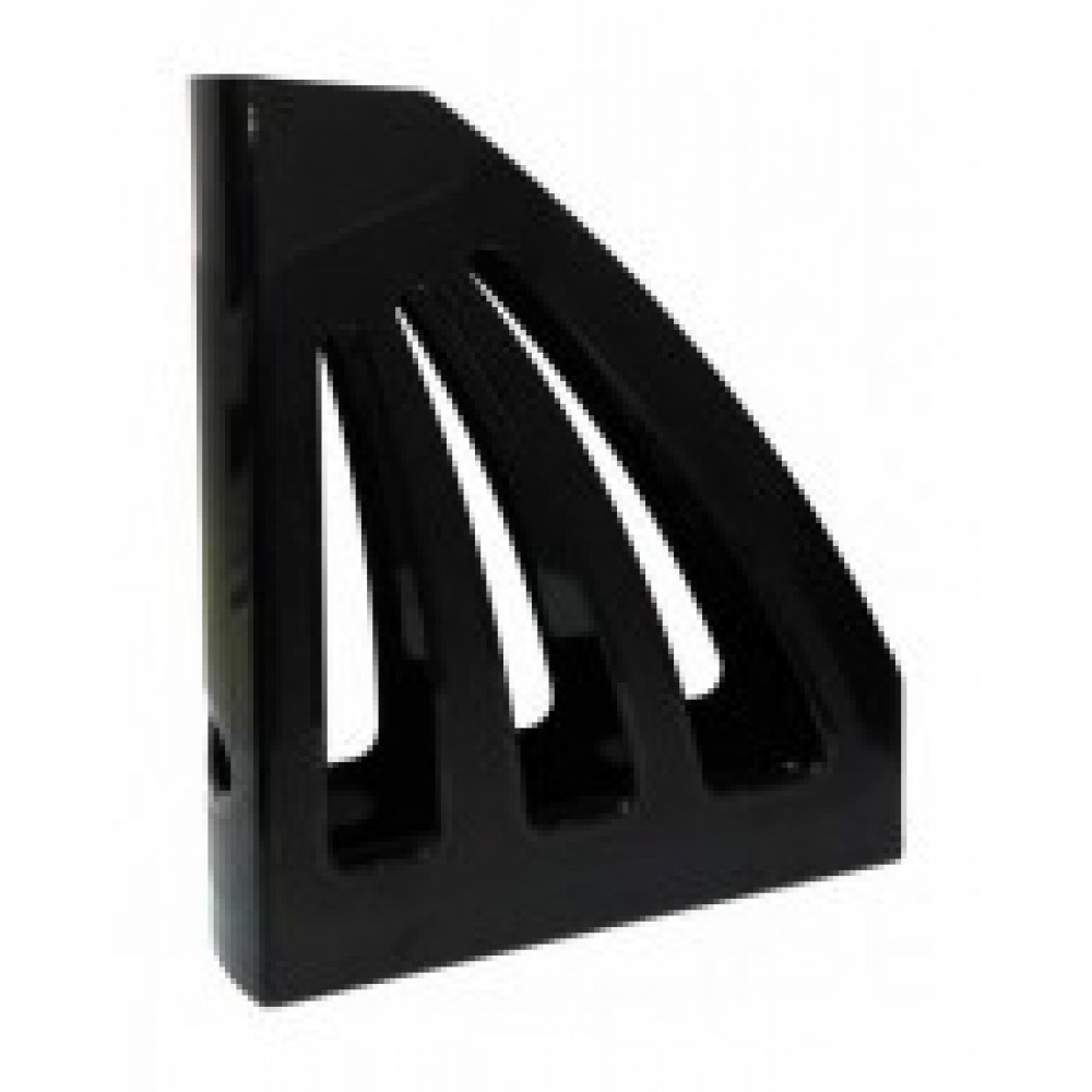 Лоток для паперів КІП вертикальний пластик чорний (ЛВ-03чорн.)